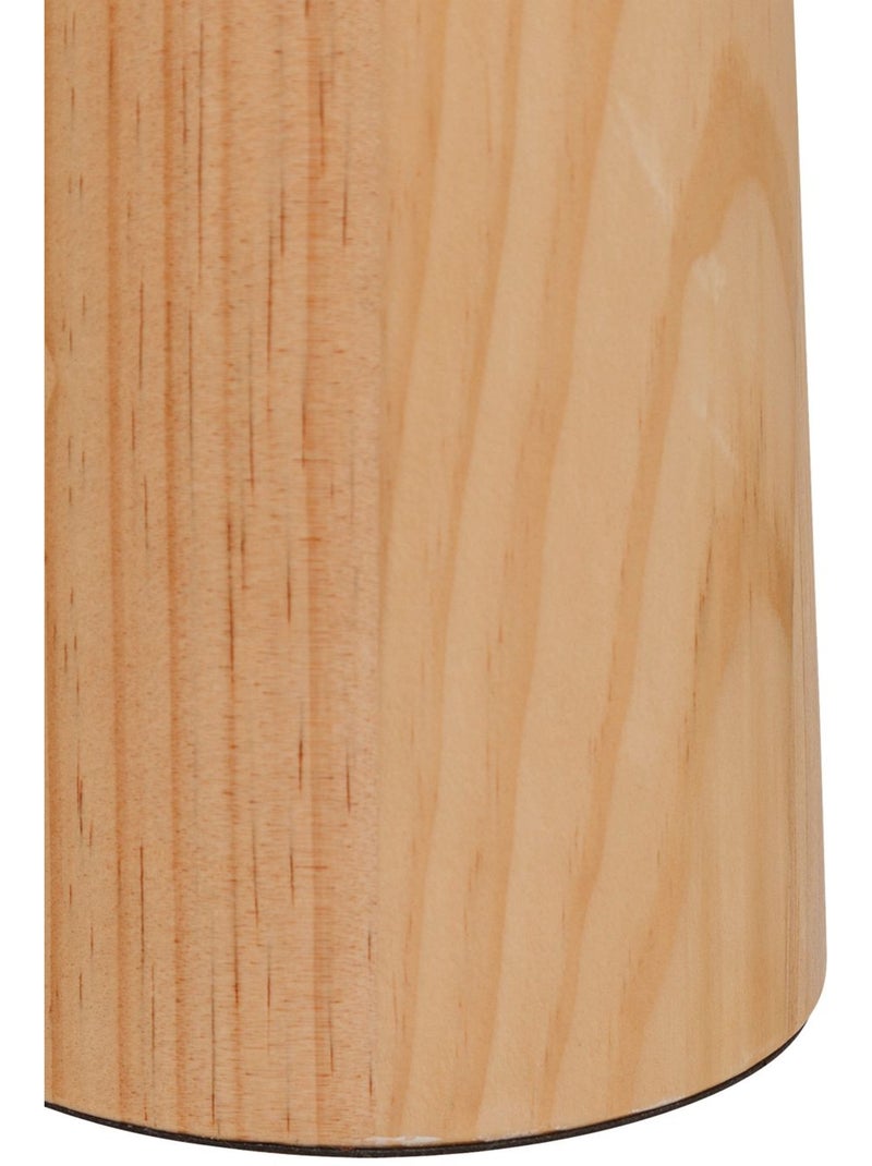 Lampe champignon en bois et acier POLA Beige - Kiabi