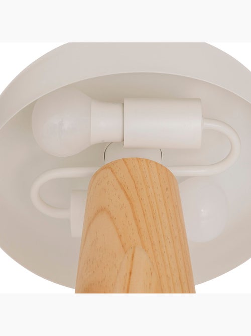 Lampe champignon en bois et acier POLA - Kiabi
