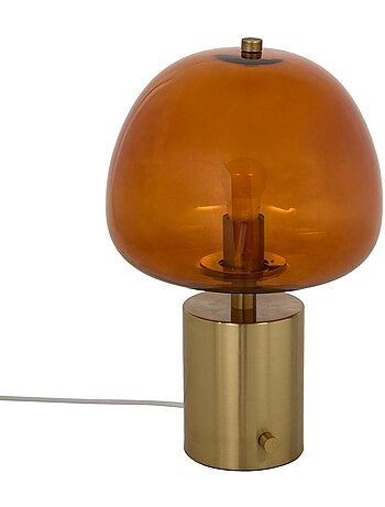 Lampe champignon en verre elie