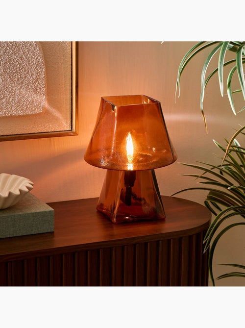 Lampe champignon en verre elita - Kiabi