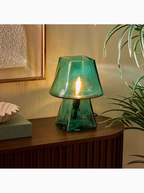 Lampe champignon en verre elita - Kiabi