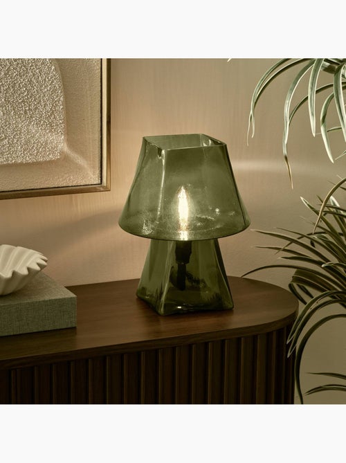 Lampe champignon en verre elita - Kiabi