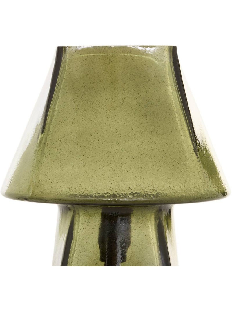 Lampe champignon en verre elita Vert - Kiabi