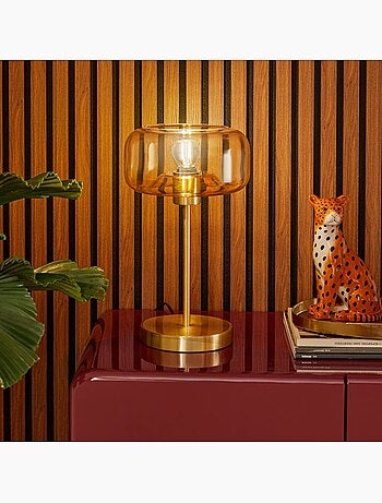 Lampe champignon en verre recyclé OPHIA