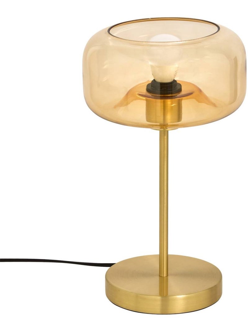Lampe champignon en verre recyclé OPHIA Doré - Kiabi