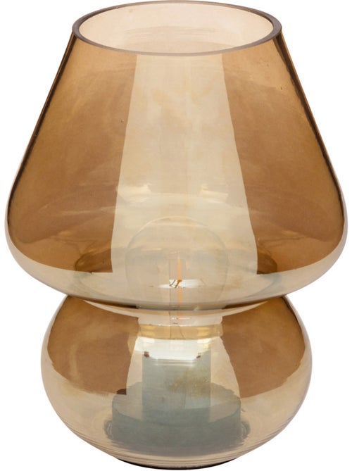Lampe champignon verre LED à pile CARA - Kiabi Lampe champignon verre LED à pile CARA - Kiabi