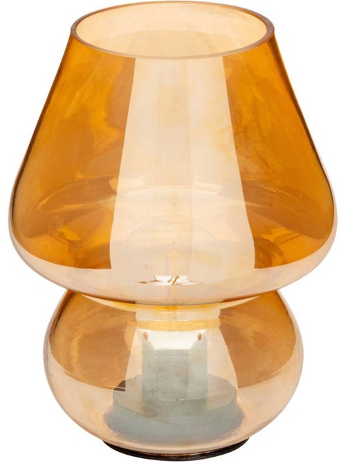 Lampe champignon verre LED à pile CARA - Kiabi