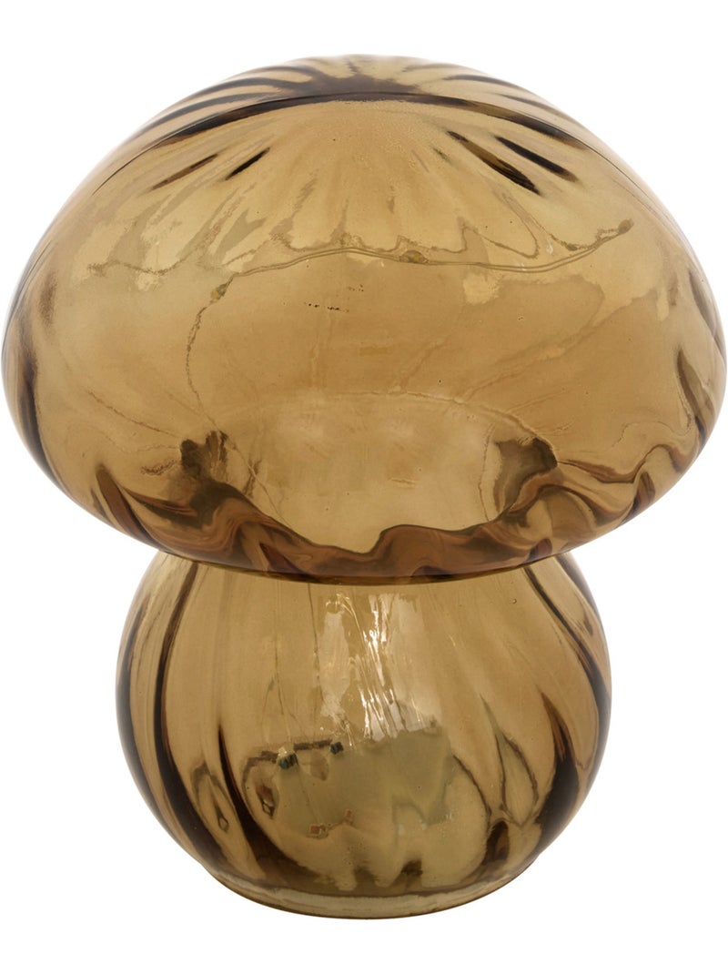 Lampe champignon verre LED à pile MALU Gris - Kiabi