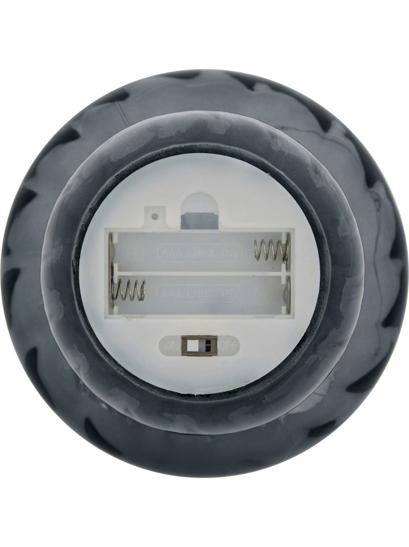 Lampe champignon verre LED à pile MALU Gris - Kiabi