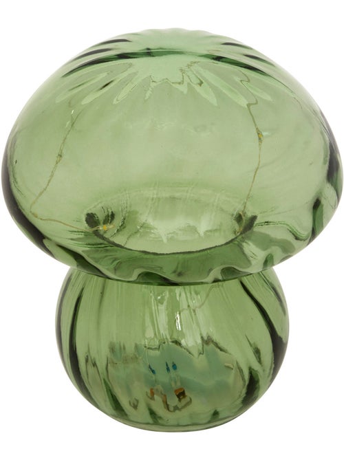 Lampe champignon verre LED à pile MALU - Kiabi Lampe champignon verre LED à pile MALU - Kiabi
