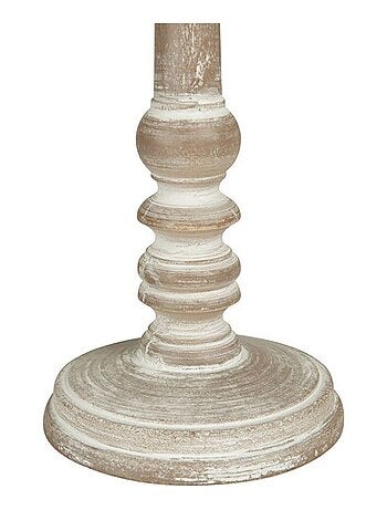 Lampe charme bois taupe