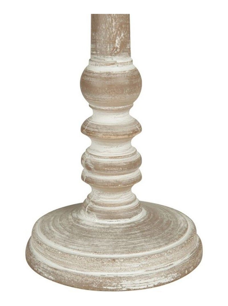 Lampe charme bois taupe Beige - Kiabi