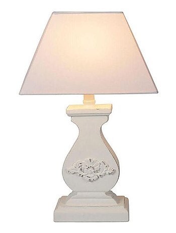 Lampe charme Relief blanc