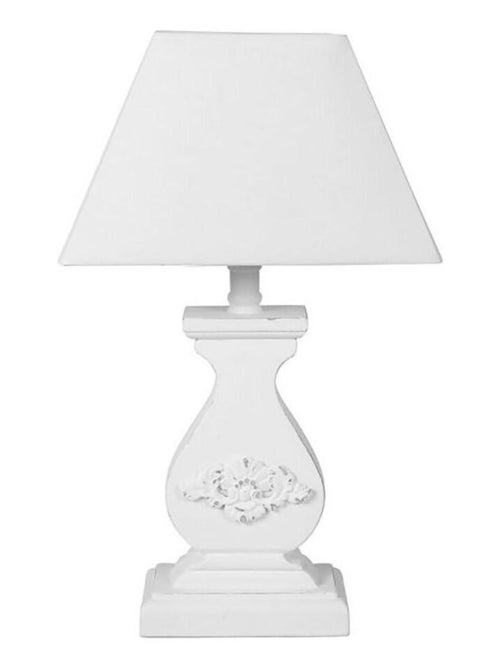 Lampe charme Relief blanc - Kiabi
