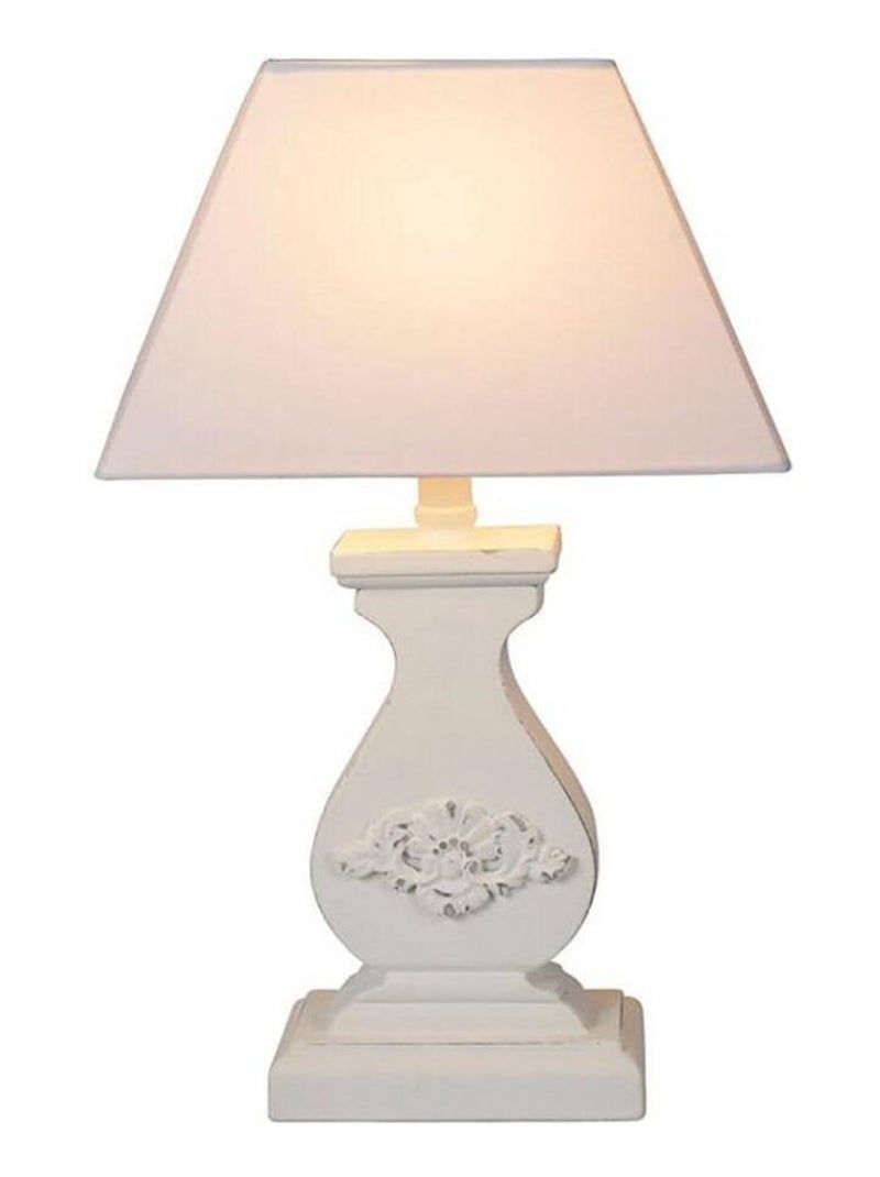 Lampe charme Relief blanc Blanc - Kiabi