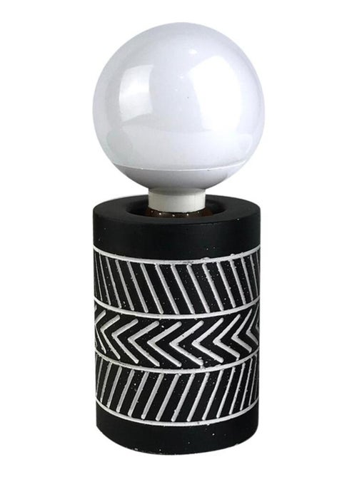 Lampe ciment ethnic folk - Kiabi