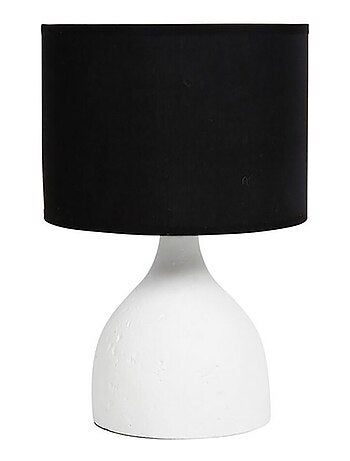 Lampe ciment Portland grise noire