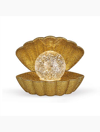 Lampe coquillage lumineuse - - Effet pailleté