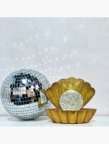 Lampe coquillage lumineuse - - Effet pailleté