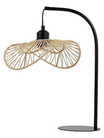 Lampe corde métal Ozana naturelle