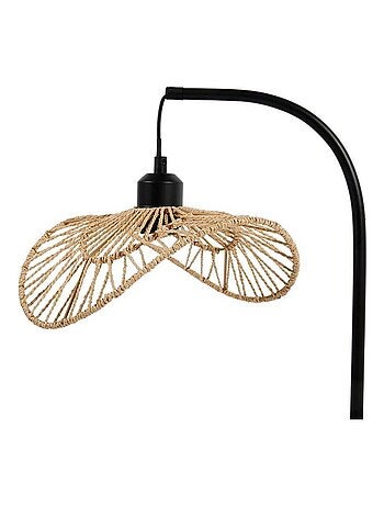 Lampe corde métal Ozana naturelle