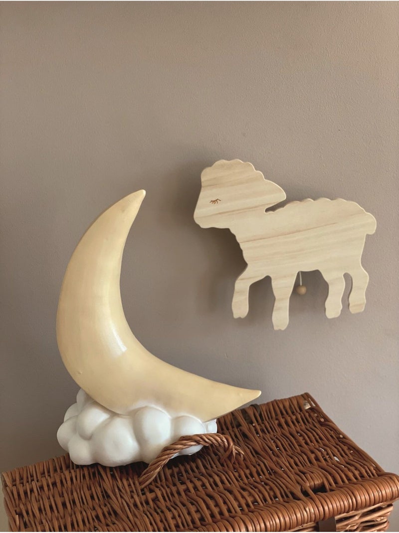 Lampe croissant de lune Beige - Kiabi