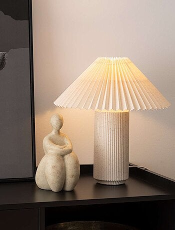 Lampe cylindre en céramique