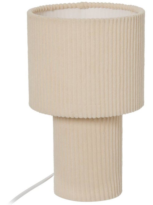 Lampe cylindrique en coton JOLINA - Kiabi