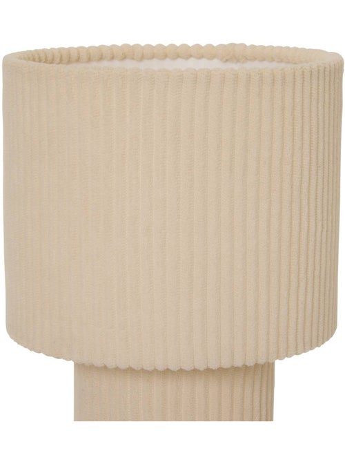 Lampe cylindrique en coton JOLINA - Kiabi