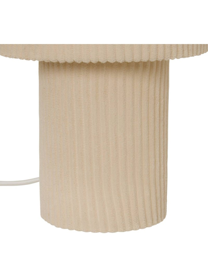 Lampe cylindrique en coton JOLINA Beige - Kiabi