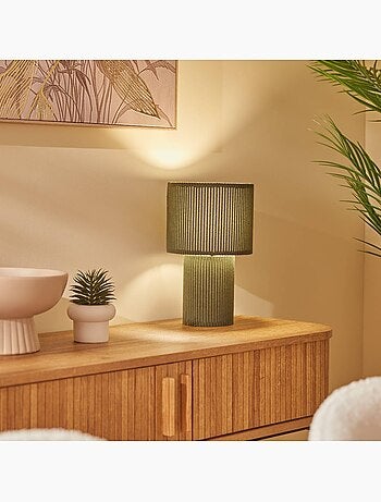 Lampe cylindrique en coton JOLINA