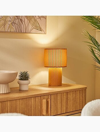 Lampe cylindrique en coton JOLINA