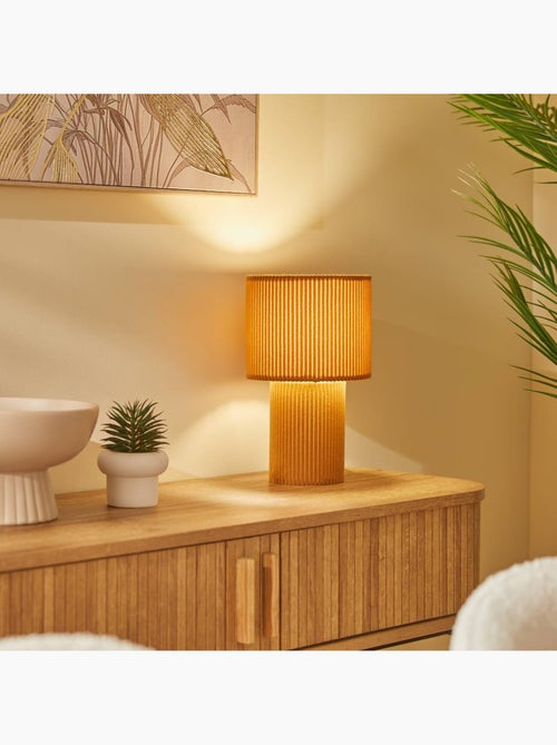 Lampe cylindrique en coton JOLINA - Kiabi