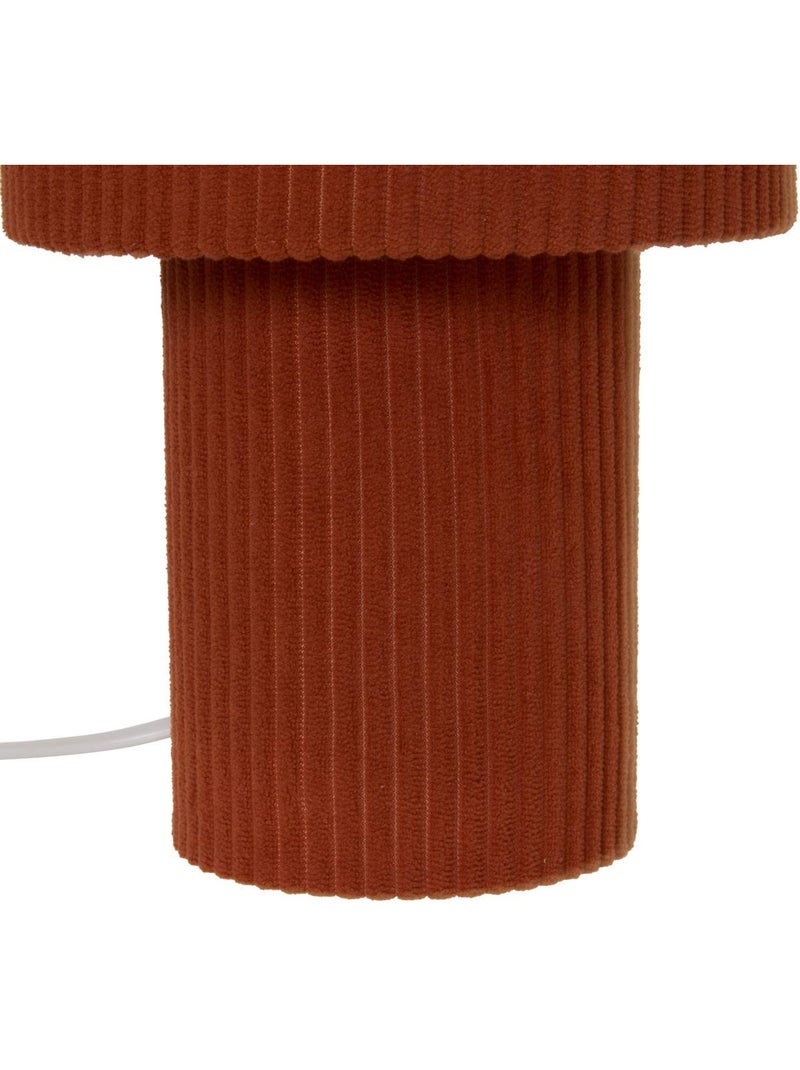 Lampe cylindrique en coton jolina Terracotta - Kiabi