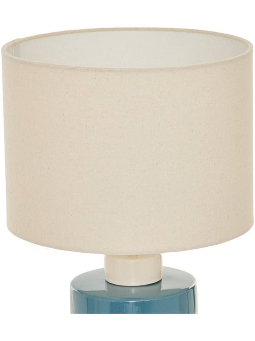 Lampe cylindrique en lin FIVA - Kiabi