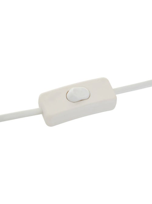 Lampe cylindrique en lin FIVA - Kiabi