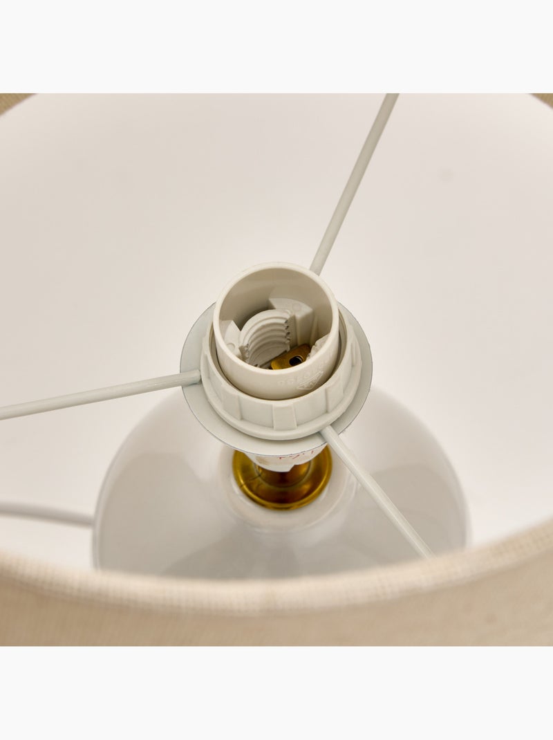 Lampe cylindrique en lin KEILA Multicolore - Kiabi