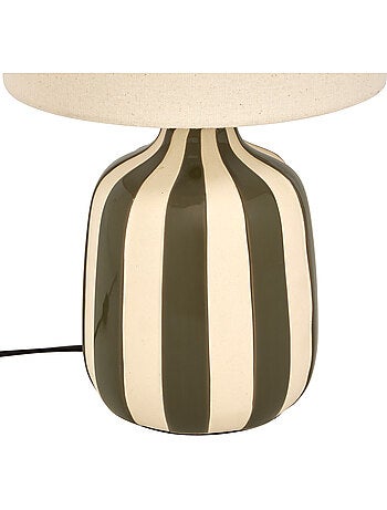 Lampe cylindrique en lin VILMA