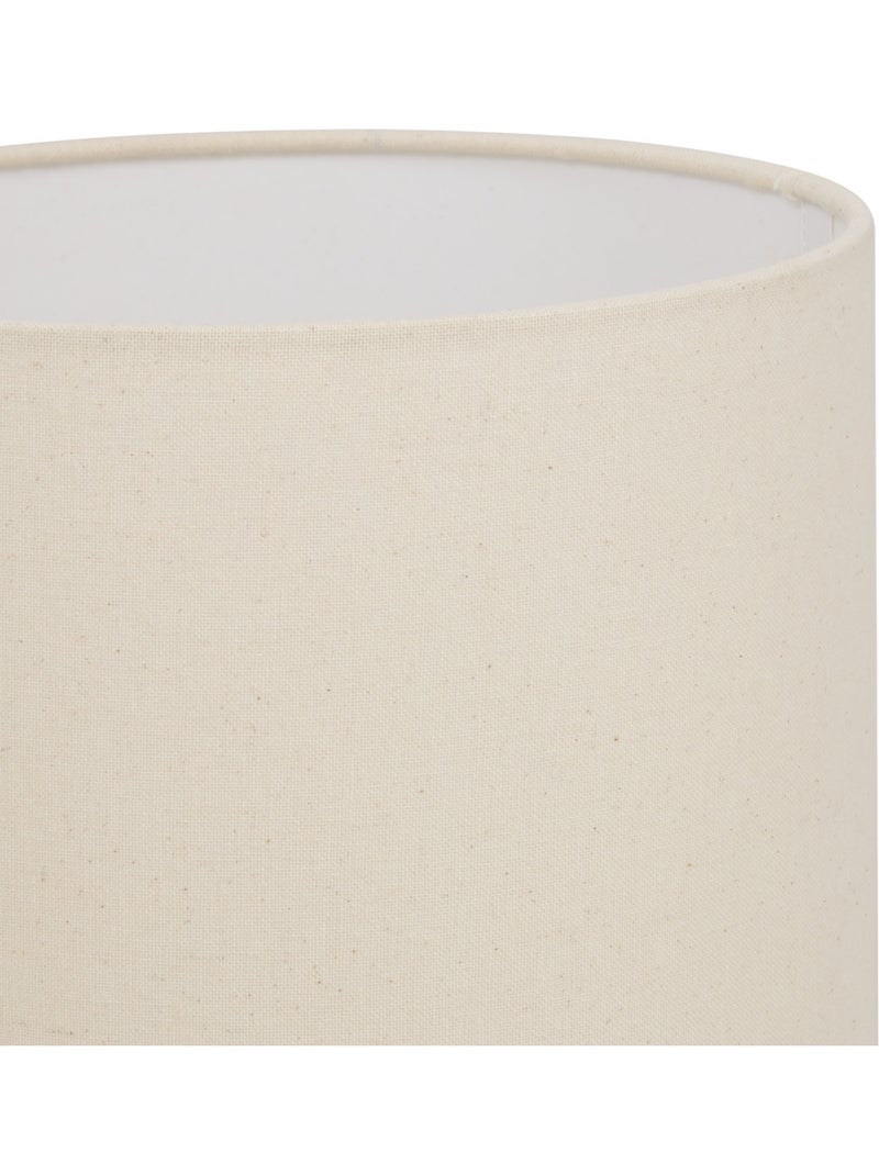 Lampe cylindrique en lin VILMA Kaki - Kiabi