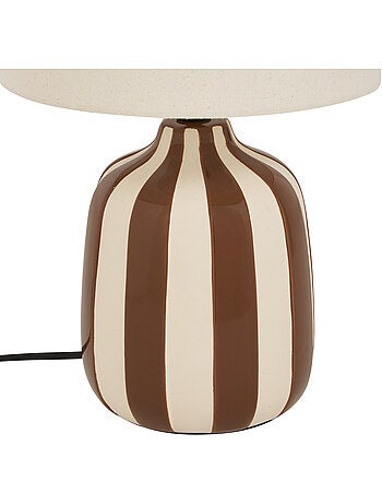 Lampe cylindrique en lin VILMA