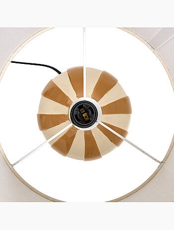 Lampe cylindrique en lin VILMA