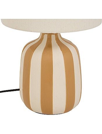 Lampe cylindrique en lin VILMA