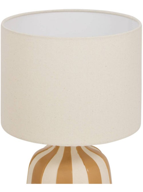 Lampe cylindrique en lin VILMA - Kiabi Lampe cylindrique en lin VILMA - Kiabi