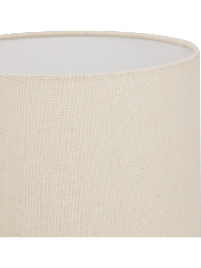 Lampe cylindrique en lin VILMA Ocre - Kiabi