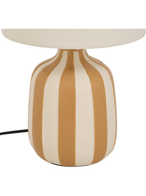 Lampe cylindrique en lin VILMA - Kiabi Lampe cylindrique en lin VILMA - Kiabi