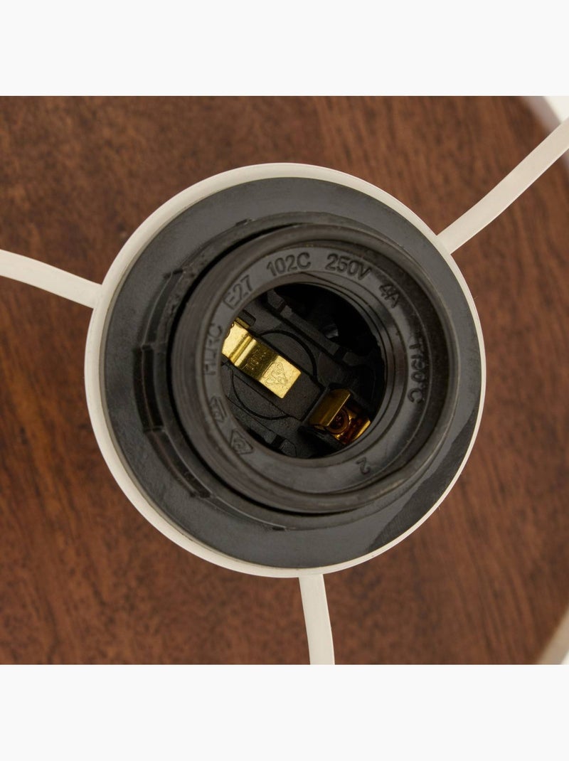 Lampe cylindrique en manguier rochi Marron - Kiabi