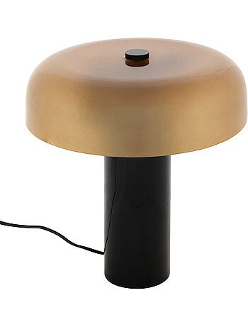 Lampe cylindrique en verre ambré inclinable JODY