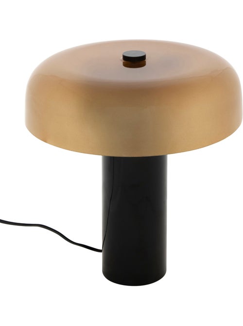 Lampe cylindrique en verre ambré inclinable JODY - Kiabi