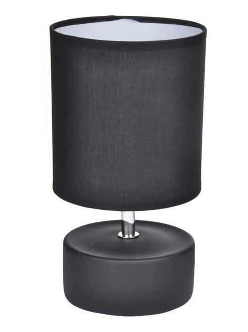Lampe cylindrique mat noir - Kiabi
