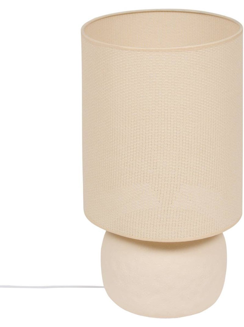 Lampe cylindrique OBINE Beige - Kiabi